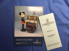 Vintage Christies Collectibles March 22 1989 Antique Catalogue Walt Disney Cover - £14.86 GBP