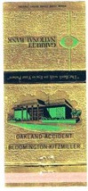 Matchbook Cover Garrett National Bank Oakland Accident Bloomington Pay B... - £0.54 GBP