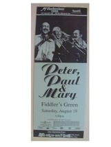 2 Peter Paul and Mary Poster Concert &amp; - £141.58 GBP