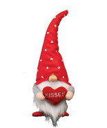 Valentino Gnome T3917 Holding Heart Red Hat White Beard Valentine&#39;s Day ... - $47.18 CAD