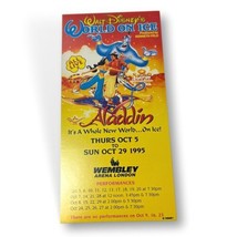 World on Ice Walt Disney Alladin Flyer Poster Handbill 8 x 5&quot; Wembly UK ... - $27.27