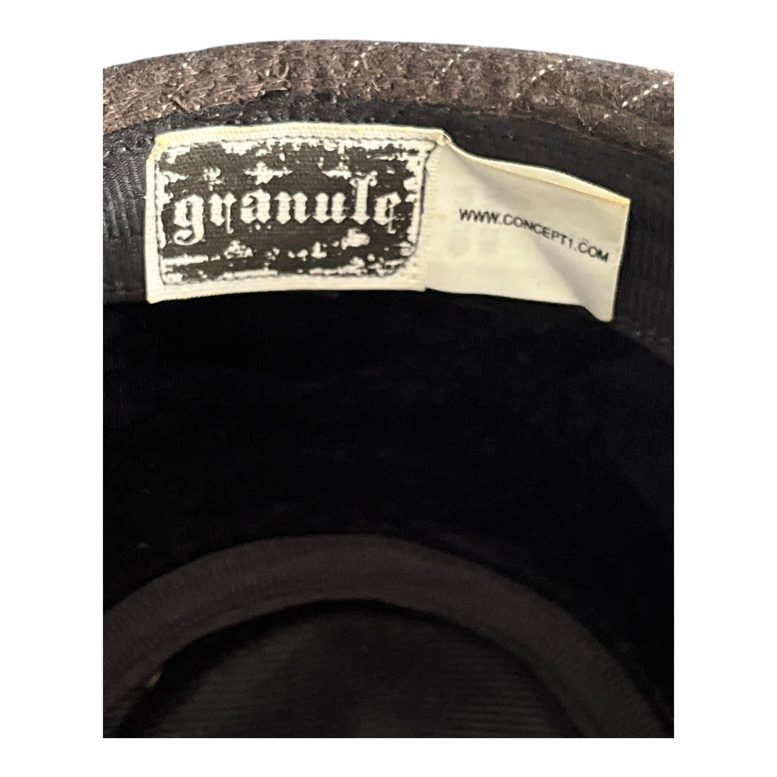 Granule by Concept 1 Brown Pinstripe Fedora Hat – Wool Blend Classic Style Y2K Item image 5