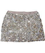 Vintage Moda International Victoria&#39;s Secret Silver Sequined Mini Skirt ... - £47.91 GBP