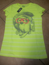 girls t shirt size XL(14) Old Navy nwt Monkey wearing glasses.neon yellow - £11.80 GBP