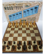 RARE Vintage Staunton Model Wood Chess Set by Cardinal Games COMPLETE in... - $69.25