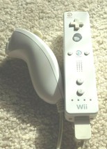 Official Nintendo White RVL-001 Wii Controller + Nunchuck! - $34.99