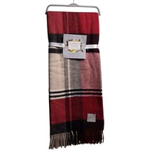 La Limonia Tessuti 100% Italian Fabrics Throw Red/Brown - £35.12 GBP