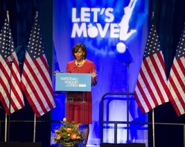 First Lady Michelle Obama speaks to National League of Cities Photo Print - £6.95 GBP