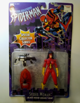 Spider Woman Black Widow Spider-Man 5&quot; Action Figure NIB Marvel 1996 Toy Biz - £21.38 GBP