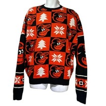 MLB Baltimore Orioles Baseball Patches Ugly PulloverSweater Size 2XL - £34.78 GBP