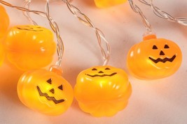 Pumpkin String LED Lights Battery Powered Autumn Decor New - £10.29 GBP