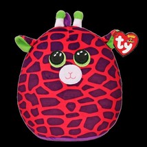 TY Squish-A-Boo Gilbert 10&quot; Pink Giraffe Plush Toy Cute New With Tags - £7.50 GBP