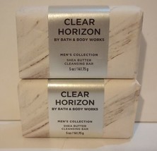 2x Bath &amp; Body Works Clear Horizon Shea Butter Cleansing Bar 5 oz Body Soap New - £14.90 GBP