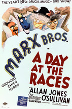 A Day at The Races The Marx Brothers Allan Jones Maureen O&#39;sullivan 24x18 Poster - £19.15 GBP