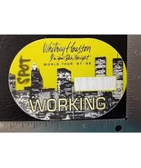 WHITNEY HOUSTON - VINTAGE ORIGINAL 5/13/91 CONCERT TOUR CLOTH BACKSTAGE ... - $10.00