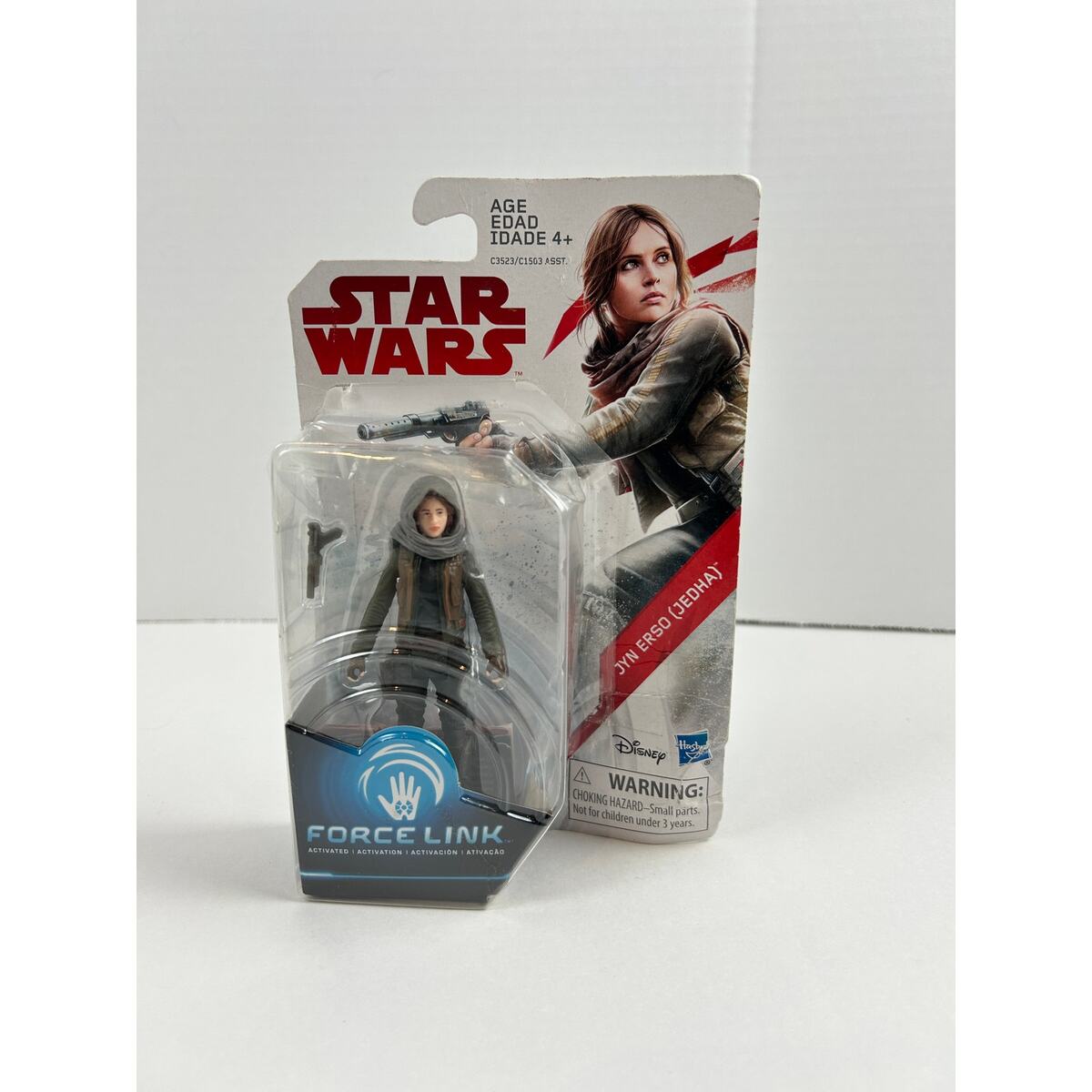 Hasbro Jyn Erso Jedi Force Link Star Wars Figure Damaged Carded - $4.99