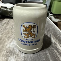 Lowenbrau Munchen Ceramic Beer Stein - Certified  Man Cave Drinking Device - £10.17 GBP