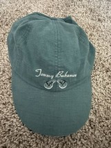 Tommy Bahama Hat Cap Green Strapback Flip Flops Beach Linen Blend - £11.19 GBP