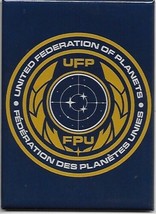 Star Trek Discovery TV United Federation of Planets Logo Refrigerator Magnet NEW - £3.20 GBP