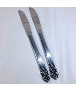 Cambridge Stainless Steel CBS1 Knife Dinner butter set 2 scroll fleur de... - $14.00