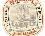 Hotel Split  Luggage Label Marjan Jugoslavia - £7.91 GBP