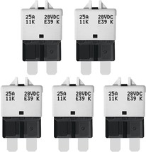 Lenkrad 25 Amp Resettable Fuse Breaker Fuse Low Profile, 32V Dc, 5 Packs. - $37.95