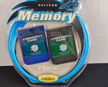 Pelican 15 Block Memory Card (2) For Sony Playstation PSone PS1 - $24.70