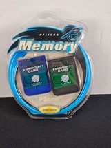 Pelican 15 Block Memory Card (2) For Sony Playstation PSone PS1 - £19.43 GBP