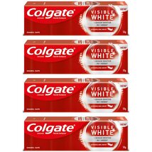 Colgate Visible White Sparkling Mint 50G Toothpaste (200G, Pack of 4, 50... - $32.24