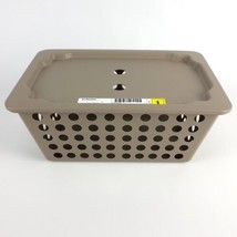 IKEA Rundbal Storage Basket W/ Lid Stackable Tan 11x7.5x5&quot; New  - $18.79