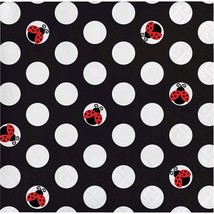 Ladybug Dessert Napkins Birthday Party Supplies Paper 16 Per Package New - £3.15 GBP