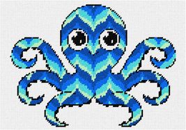 Pepita Needlepoint kit: Bargello Octopus, 10&quot; x 7&quot; - $50.00+