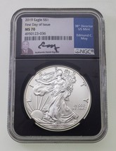 2019 S$1 American Eagle Graded by NGC as MS70 FDOI Edmund C. Moy - £87.04 GBP