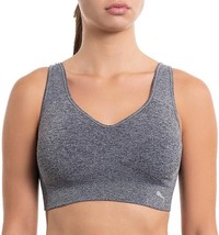 PUMA Womens Removable Cups Racerback Sports Bra 1 Pack,Grey,X-Large - £35.04 GBP