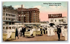 Rolling Chais on Boardwalk Atlantic CIty New Jersey NJ DB Postcard W11 - £3.85 GBP