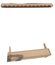 handmade Oak Closet Gun Rack with Butt Rest - £66.39 GBP