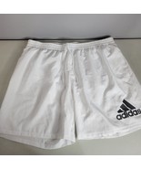 Adidas Running Shorts Mens 2XL 40-44 White Aeroready Lined Pockets 7&quot; In... - $14.98