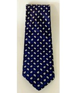 Lauren Ralph Lauren 100% Silk Navy Paisley  Neck Tie Hand Finished USA - €15,27 EUR