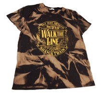 Shania Twain Any Man Of Mine Band Women&#39;s Sz M Camo Blk Brn Tshirt Top M... - £8.12 GBP