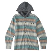 Billabong Little Boys&#39; Baja Flannel Hoody Color Chino (Size 5, 7) NWT - £38.42 GBP