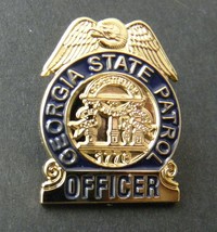 GEORGIA STATE PATROL OFFICER STATE LAPEL PIN 1 INCH - £4.50 GBP