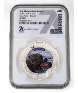 2021 Cook Islands S$5 US Animal New York 1 Oz. Graded by NGC as MS-70 - £135.67 GBP