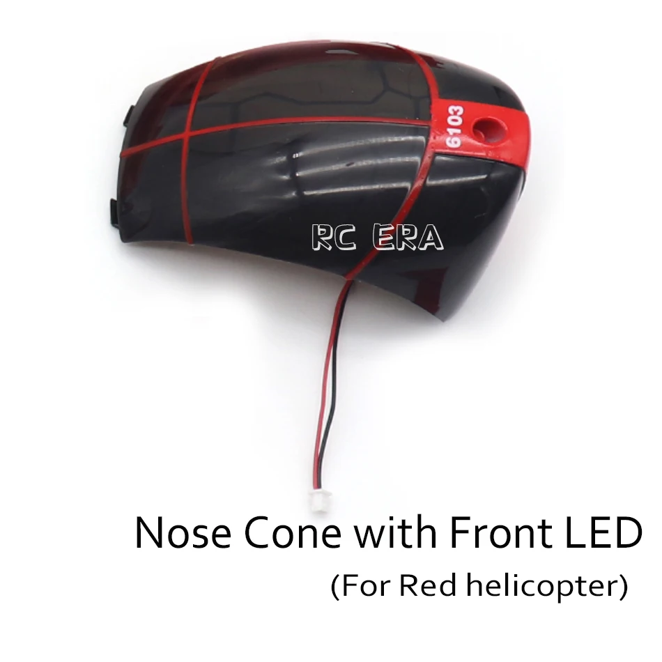 RC ERA for C189 Bird MD500 1:28 Scaled Helicopter Nose Cone Red - $7.96