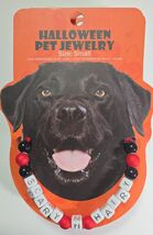 Scary N Hairy Halloween Pet Necklace Jewelry, Size Small 14&quot; - $27.79 CAD