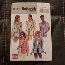 Butterick B4138 - UNCUT Sewing Pattern, 14-16-18, Jackets Misses Petite Plus - £7.58 GBP