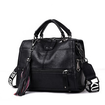 Genuine Leather Tassels Handbags Women Bags Designer Handbags High Quality Ladie - £53.51 GBP