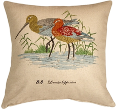 Wading Birds 20x20 Throw Pillow, Complete with Pillow Insert - £58.71 GBP