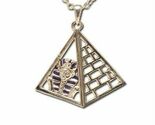 MYSTICA ACCESSORIES LEAD FREE KING TUT PYRAMID NECKLACE - $17.49