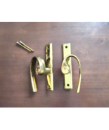 Andersen Gliding Door French Curved Handles Set in Polished Brass DISCONTINUED - $199.95