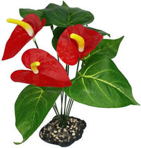 Komodo Anthurium Bush Plant for Reptile Habitat with Weighted Base - £8.57 GBP